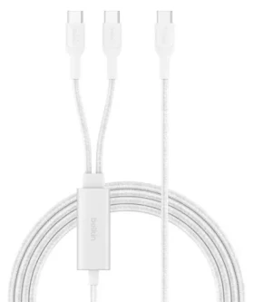 Belkin BOOST CHARGE PRE biela / Kábel / USB-C - USB-C / 140W / 1,5m (CAC004HQ1.5MWH)
