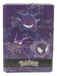 CYP BRAND Dosky s chlopňou Pokémon Gengar / A4 / Elastické pásky (CS-07-PKEPM)