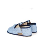 Chlapčenské papuče Barefoot Pegres, BF01 textil, modré - 31