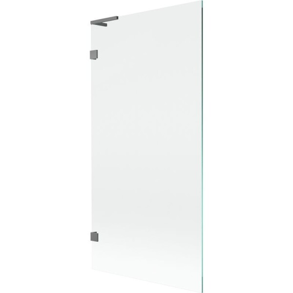 MEXEN/S - Lunar L vaňová zástena FIX 90 x 150, transparent, grafit metal 897L-090-000-95-00