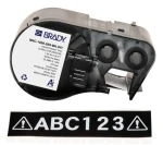 BRADY páska pre tlačiarne M410/BMP41/M510/BMP51/BMP53/M511 čierna/biela / Páska do tlačiarne štítkov / Vinylová / 2,54 cm (M4C-1000-595-BK-WT)