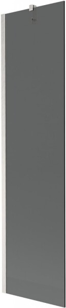 MEXEN/S - Next vaňová zástena FIX 50 x 150, grafit, nikel kartáčovaná 895-050-000-00-40-97