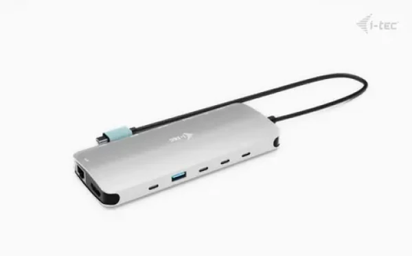 I-TEC USB-C Metal Nano 3x Display Dock / Dokovacia stanica / 2x HDMI / 1x USB-C video / PD 140W / LAN (C31NANOTRIPLEDOCKPD)