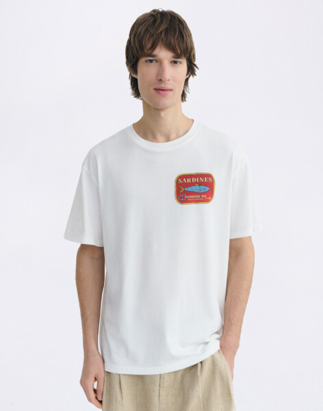 Thinking MU Sardines Aaron Tee WHITE L