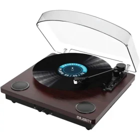 Majority Moto Turntable hnedá / Gramofón / 33 45 78 RPM / Bluetooth 5.3 / USB / RCA (MajoMoto)