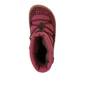 Dievčenské zimné barefoot topánky TEX TRACK WOOL Bordeaux+ G3160251-7 - 35