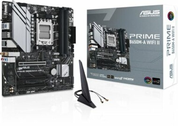 ASUS PRIME B650M-A WIFI II / B650 / AM5 / 4x DDR5 / PCIEx16 / 2.5GLAN / mATX (90MB1EG0-M0EAY0)