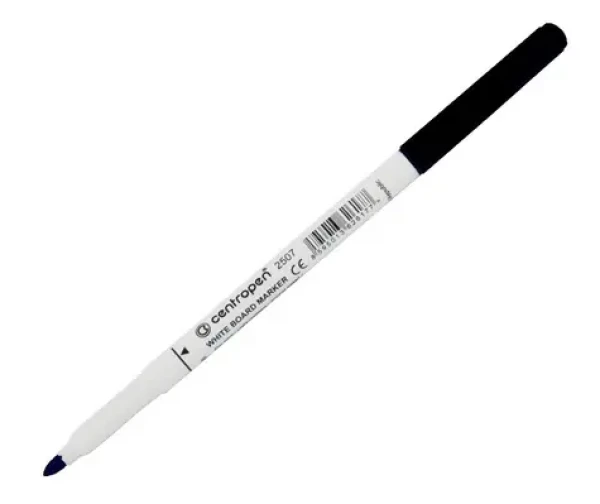 Centropen 2507 čierny / Popisovač na bielu tabuľu / Šírka stopy 1-2 mm (2507 černá)