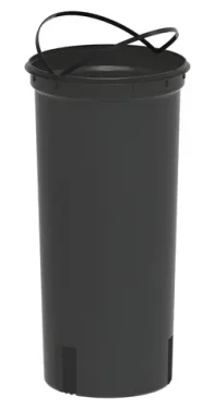 ALDA Vnútorná nádoba do odpadkového koša 30 l čierna / Vnútorná nádoba / plast / pre koše Eko, Swing, Prestige