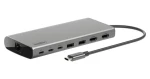 Belkin Connect USB-C hub Core šedá / USB-C hub / 8v1 / pre 2 monitory (INC015BTSGY-CZ)