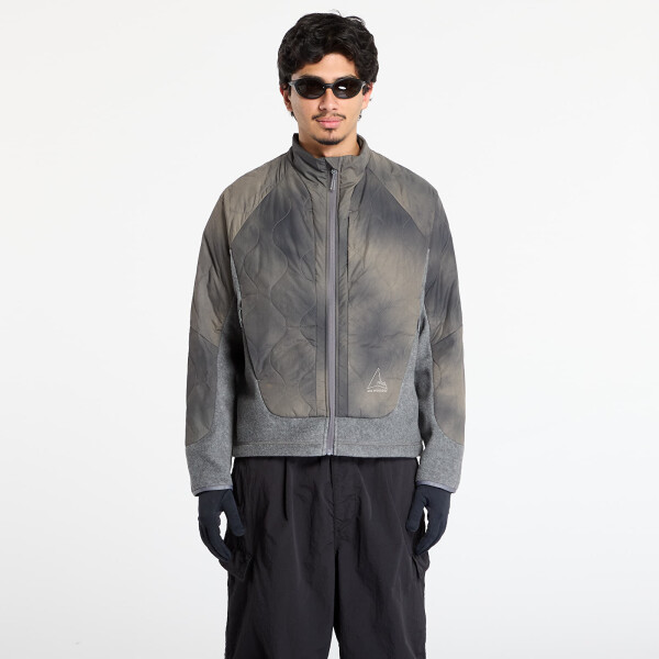 Bunda ROA x And Wander Quilted Fleece Jacket Grey M