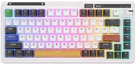 Royal Kludge KZZI K75 RGB čierno-biela Bezdrôtová KZZI K75 pro moment)