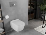 MEXEN/S - ELIS WC misa rimless + sedátko 39070100, biela 30910700