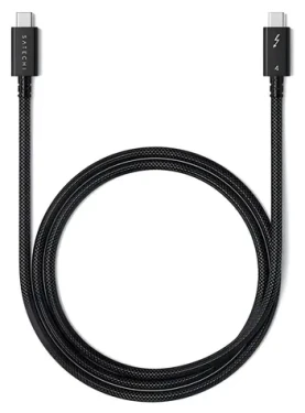 Satechi Thunderbolt 4 Pro Cable Space Gray / Kábel / Thunderbolt 4 / 8K/60Hz / 240 W / 1 m (ST-YTB100K)