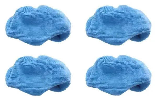 Polti 4 ks handričiek z mikrovlákna modrá / Handričky pre parný mop / SV610/620/650/660 / Polyamid, polyester