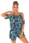 Sexy Coldshoulder Playsuit Butterfly Print