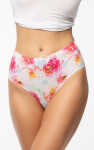 Julimex Peony Simple Brasil Maxi nohavičky S-2XL bílé květy S