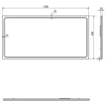SAPHO - GEMINI zrkadlo s LED osvetlením 120x60cm GM120