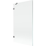 MEXEN/S - Lunar vaňová zástena FIX 100 x 150, transparent, grafit metal 897-100-000-95-00