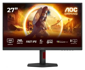 27" AOC Gaming Q27G4ZR čierna / Monitor / Fast IPS / QHD / 260Hz / 1ms / HDMI + DP (Q27G4ZR)