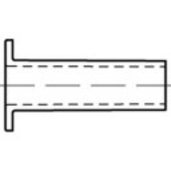 TOOLCRAFT TO-5454249 Pevné duté nity 4 mm 100 ks; TO-5454249