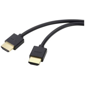 SpeaKa Professional HDMI prepojovací kábel Zástrčka HDMI-A, Zástrčka HDMI-A 2.00 m čierna 8K UHD, flexibilný HDMI kábel SP-11004212; SP-11004212