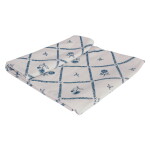 Strömshaga Bavlněný oběhoun na stůl Lovisa Blue / White 140 × 50 cm
