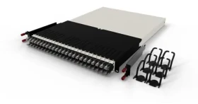 PatchBox One Cassette 30RU UTP čierna / Organizér kabeláže do racku / 19" / 1U / PoE 802.3bt (PONE30UTPBK)