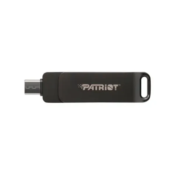 Patriot RAGE R550 32GB čierna / Flash Disk / USB 3.2 / USB-A / USB-C / Prenosová rýchlosť až 100 MBs (PE32GR550DSAD)