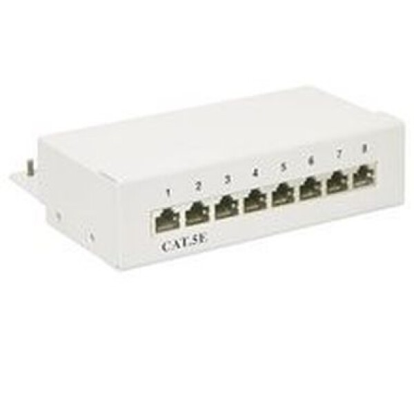 PremiumCord Mini Desktop Patch Panel Cat5e, 8xRJ45 (4040849688829)