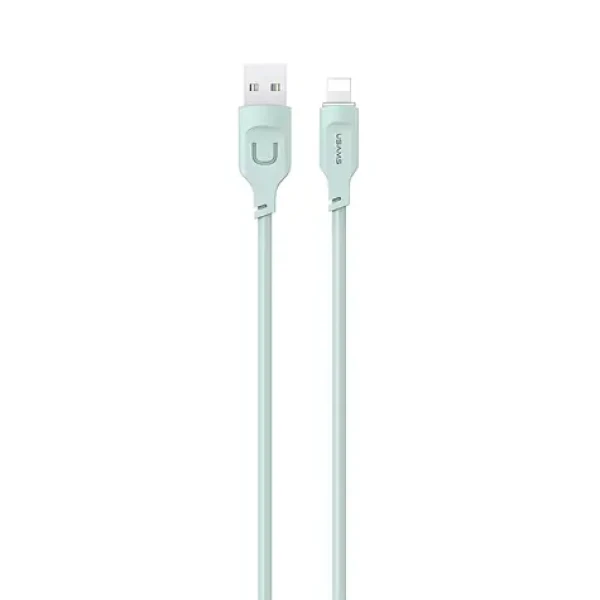 USAMS SJ565 Lithe Series zelený / Nabíjací a dátový kábel USB-C - Lightning / 1.2m / 2.4A (SJ565USB04)