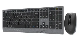 Gembird KBS-WPS-02-CYRL / Bezdrôtová sada klávesnice a myši / 2,4 GHz + Bluetooth / Cyrilické rozloženie kláves (KBS-WPS-02-CYRL)