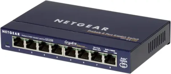 Netgear 8x 10/100/1000 Ethernet Switch (GS108GE)