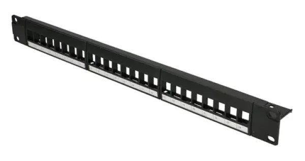 Extralink Patch panel 24 Port UTP / Patch panel / 19" / 1U / čierny (EX.9656)