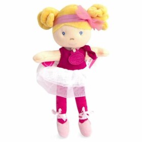 Doudou Jolijou Bábika mini baletka "Les Tutus" 23 cm tmavo ružové šaty