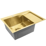 REA REA - Oceľový drez Fín BRUSH GOLD ZLE-06013