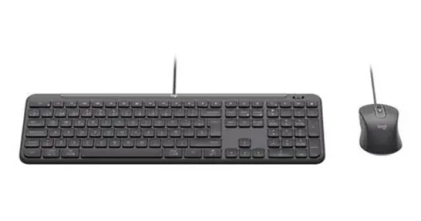 Logitech Signature Slim MK620 for Business grafitová / Drôtová klávesnica s myšou / USB-C / QWERTY US International (920-013349)