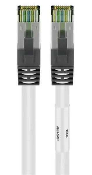 Goobay CAT8.1 S/FTP (PiMF) 3M biela / Patch kábel / RJ-45 / 2 GHz / 40 Gigabit Ethernet (55126)