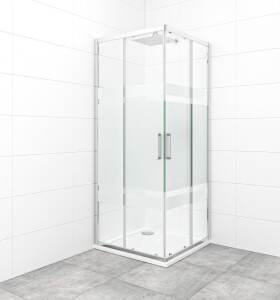 Sprchovací kút štvorec 80x80 cm SAT TEX SATBKTEXQ80CRS SATBKTEXQ80CRS