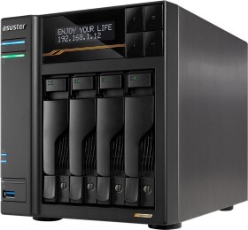 Asustor Súborový server LOCKERSTOR 6 Gen3 AS6806T 6-bay, AMD Ryzen V3C14 Cztery rdzenie 2.3GHz, 16G ECC DDR5, 4x M.2 PCIe (NVMe), 2x 10 GbE, 2x 5 GbE,