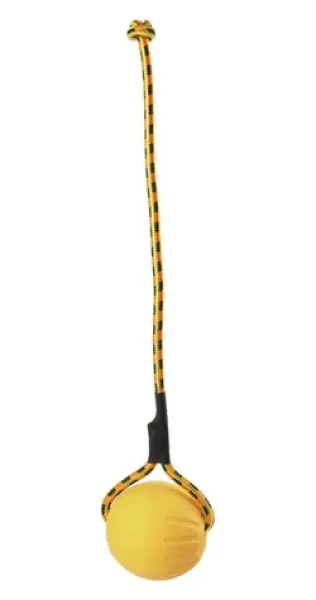 HUHUBAMBOO Lopta na šnúre pre psov M / Hračka pre psov / EVA / Pláva aj na suchu (355853)