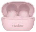 Niceboy Podsie 4 POP Sakura Pink / Bezdrôtové slúchadlá s mikrofónom / Bluetooth 5.3 / IPX4 / nabíjacie puzdro (podsie-4-pop-pink)