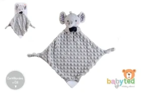 BABYTED Plyšový zaspávač slon s hryzátkom a hrkálkou