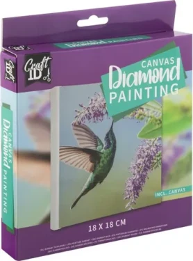GRAFIX Diamantové maľovanie na ráme Kolibrík