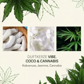Candle Brothers CBD Vibe Coco Cannabis / Vonná sviečka / 350 g (A2252)