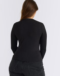 Organic Basics Everyday Regular Long Sleeve Tee Black M