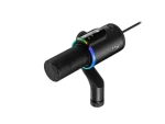 HyperX FlipCast čierna / Stolný mikrofón / USB-C / XLR / RGB / kardioidný (B2CM1AA)