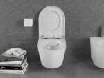 MEXEN/S - Lena Závesná WC misa vrátane sedátka, duroplast, biela 30220200