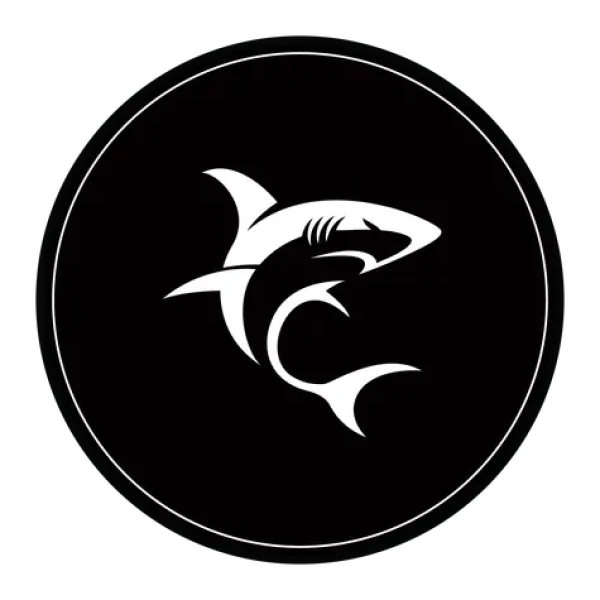 White Shark PHARAOH Ochranná podložka pod stoličku čierno-biela / okrúhla / priemer 120 cm (PHARAOH)