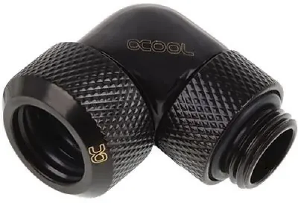Alphacool Eiszapfen 13mm G1/4 čierna / Fiting / 90 ° otočný / pre hardtube chladenie (17393)
